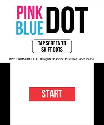 Pink Dot Blue Dot Logo - Pink Dot Blue Dot (2017) promotional art - MobyGames