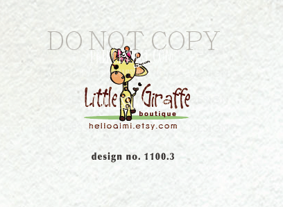 Cute Boutique Logo - 1100-3 giraffe logo, baby giraffe, logo design, kids care, children ...
