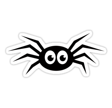 Cute Spider Logo - Cute cartoon spider ' Sticker by Mhea. Cute stickers. Cartoon