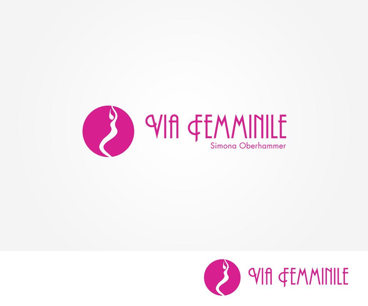 Pink Dot Blue Dot Logo - Modern, Feminine, Business Logo Design for Via Femminile Simona