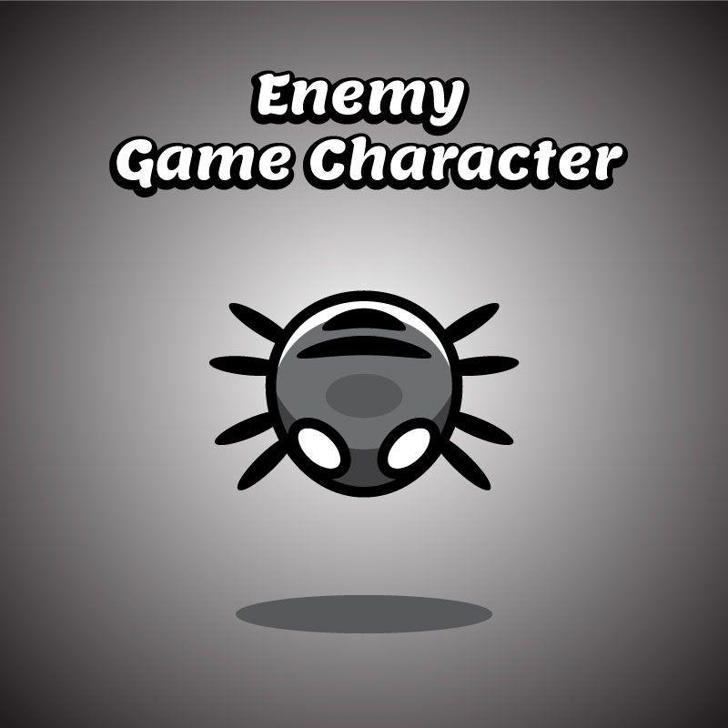 Cute Spider Logo - Enemy Game Character