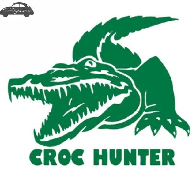 Crocodile Hunter Logo - Pegatina Hunt Croc Decal Hunting Crocodile Club Sticker Hollow