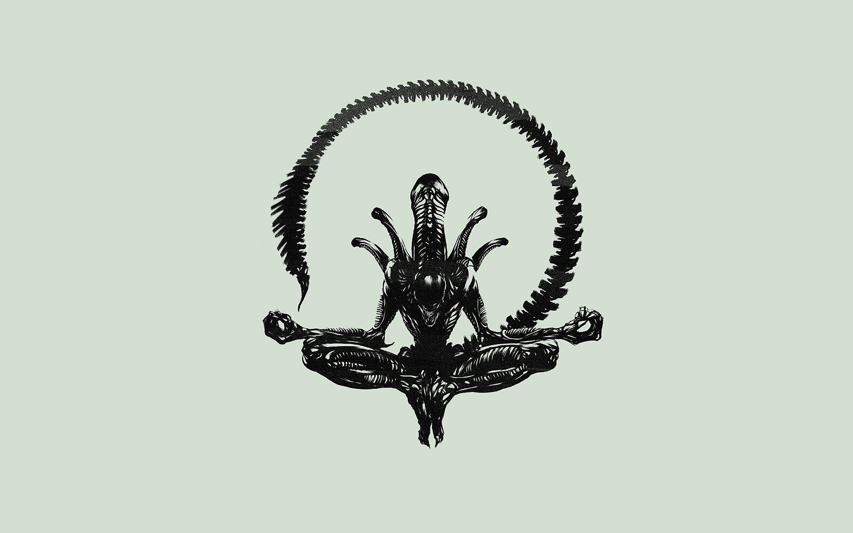 Alien Xenomorph Logo - Alien Xenomorph Wallpaperx1050