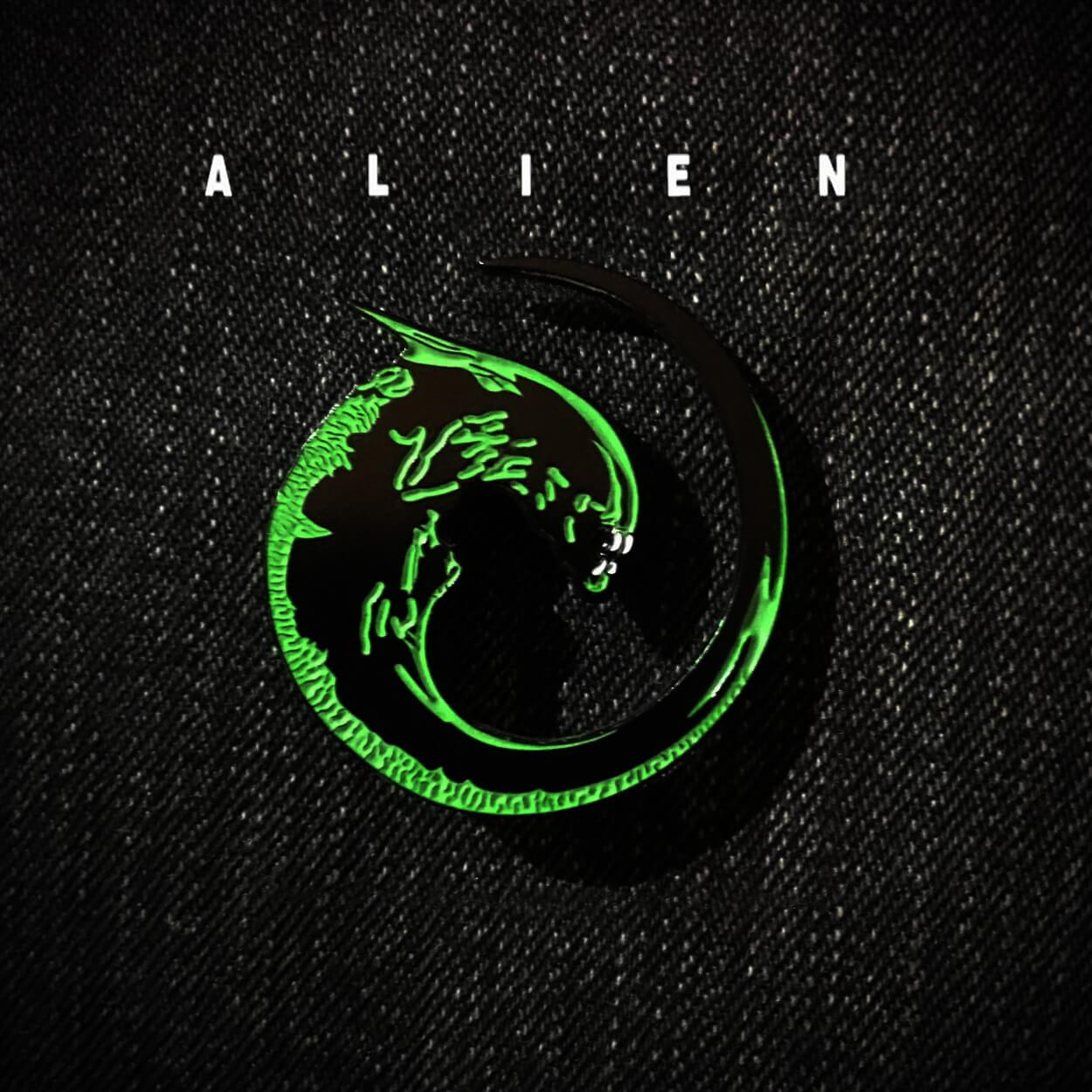Alien Xenomorph Logo - Xenomorph Baby. Alien Franchise Movie. Glow In The Dark. H.R