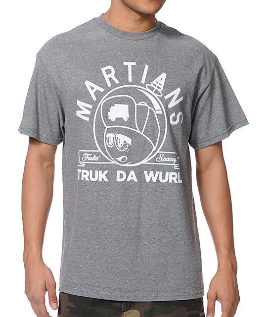 Trukfit Martian Logo - Trukfit Martian Grey T-Shirt | Zumiez