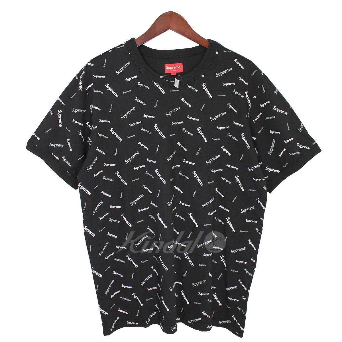 Multi Supreme Logo - kindal: SUPREME 18AW Scatter Ringer multi-logo ring T-shirt black ...