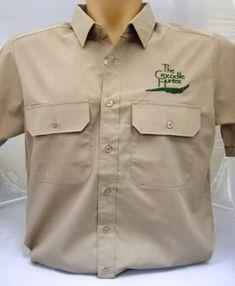 Crocodile Hunter Logo - Australia Zoo Online Shop Crocodile Hunter Khaki Shirt