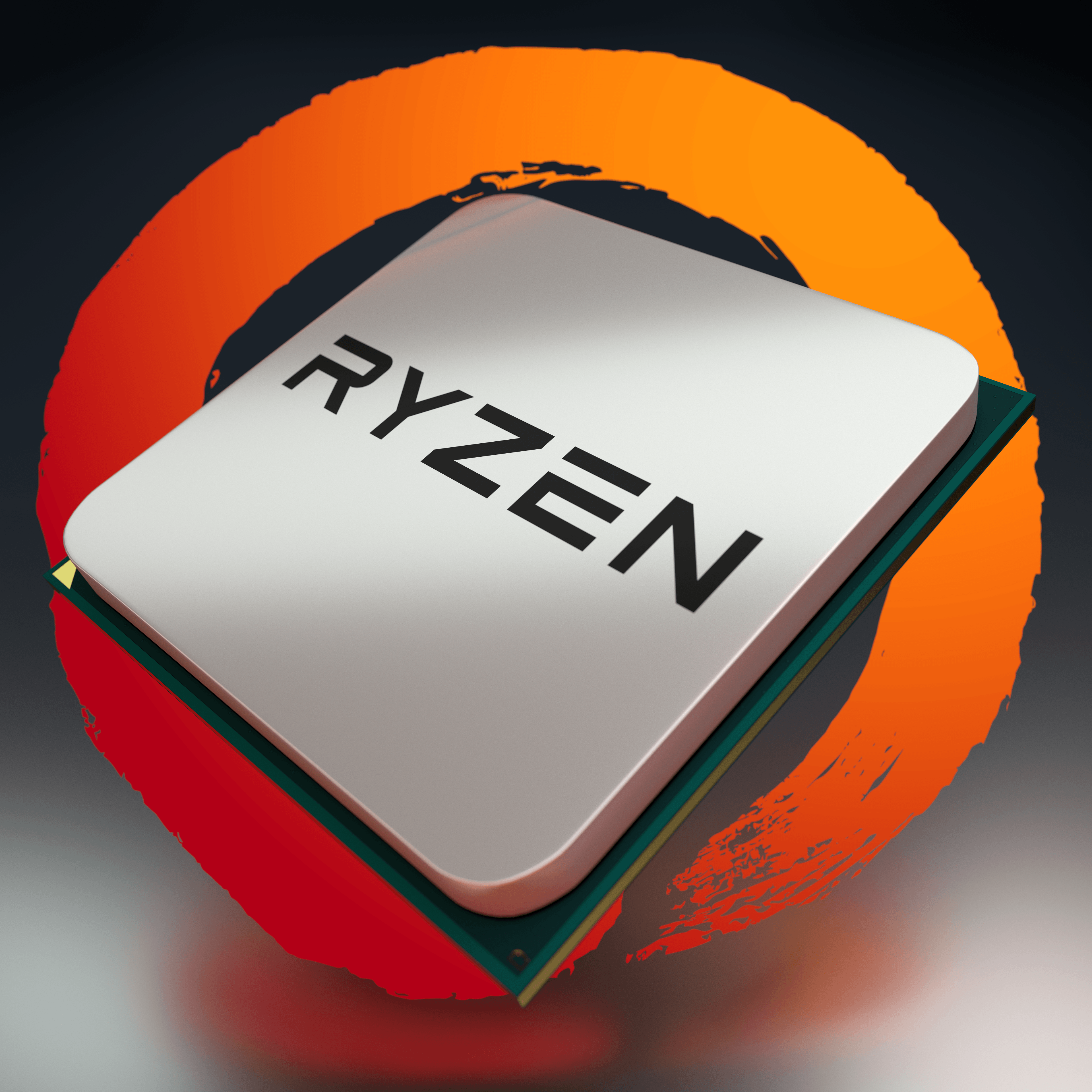 AMD Ryzen Logo - 8K RYZEN logo (perfect for a wallpaper) link to full res in comments