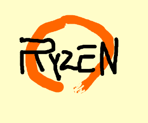 AMD Ryzen Logo - AMD Ryzen logo drawing by willd244 - Drawception