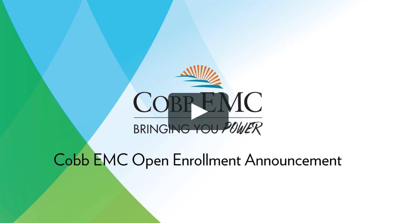 Cobb EMC Logo - Cobb EMC Open Enrollment 2019 on Vimeo