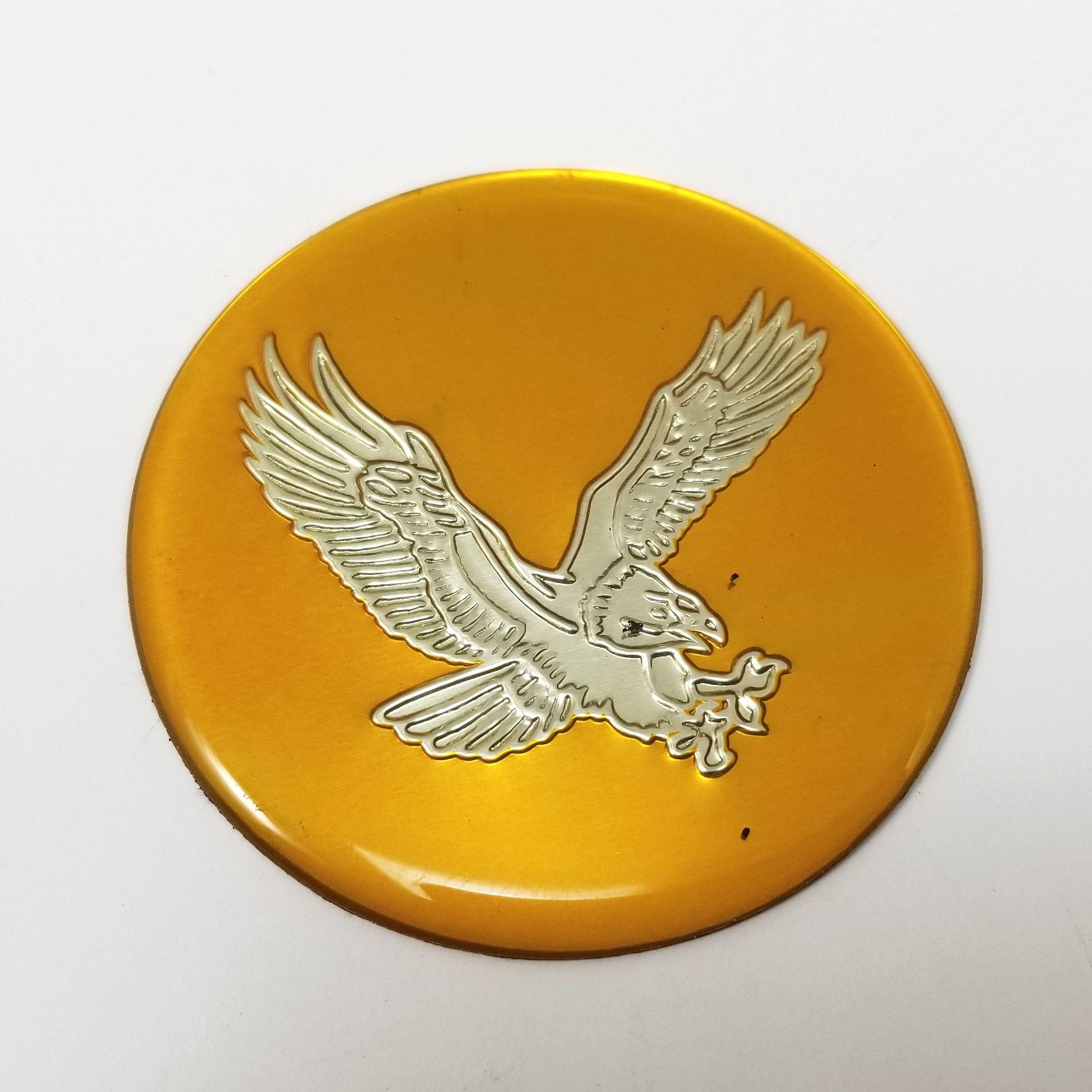 Wire Bird Logo - Eagle Bird Yellow 2-1/2