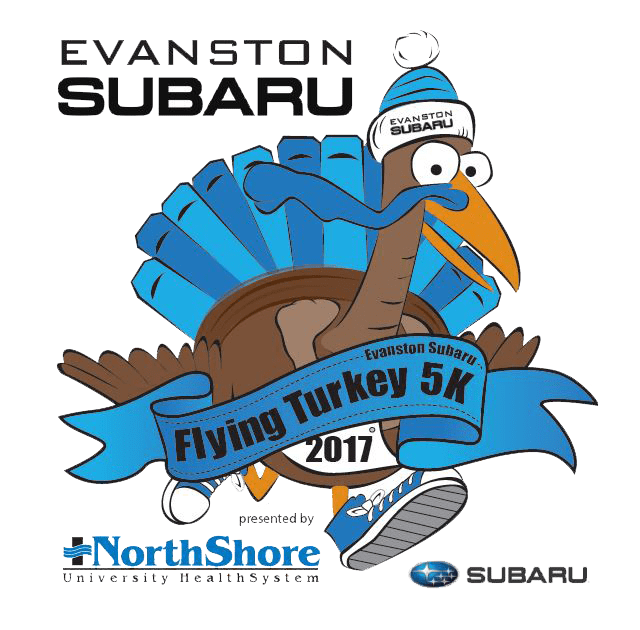 Flying Turkey Logo - evanston flying 5k logo 2017