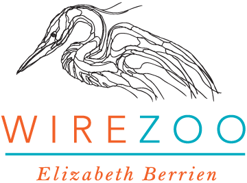 Wire Bird Logo - Wire Sculpture and Illustration