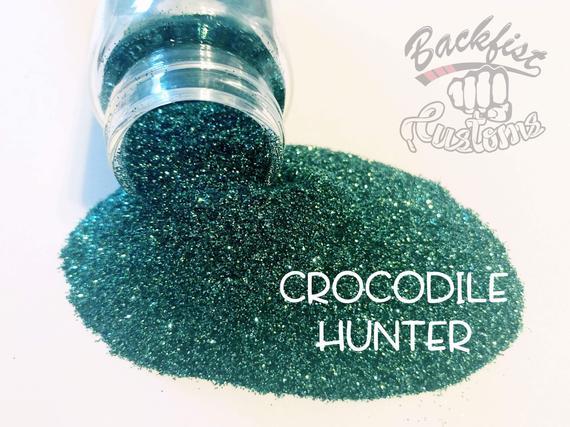 Crocodile Hunter Logo - CROCODILE HUNTER Opaque Fine Glitter Solvent Resistant | Etsy