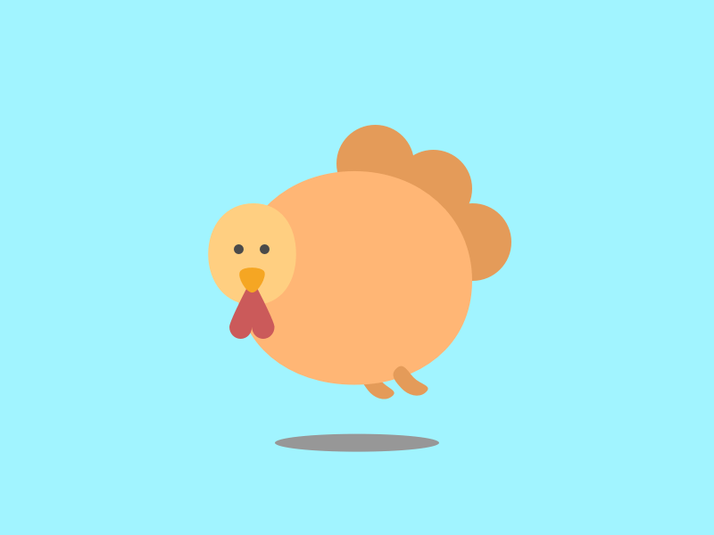 Flying Turkey Logo - The Floating Turkey by Eric Yi | Dribbble | Dribbble