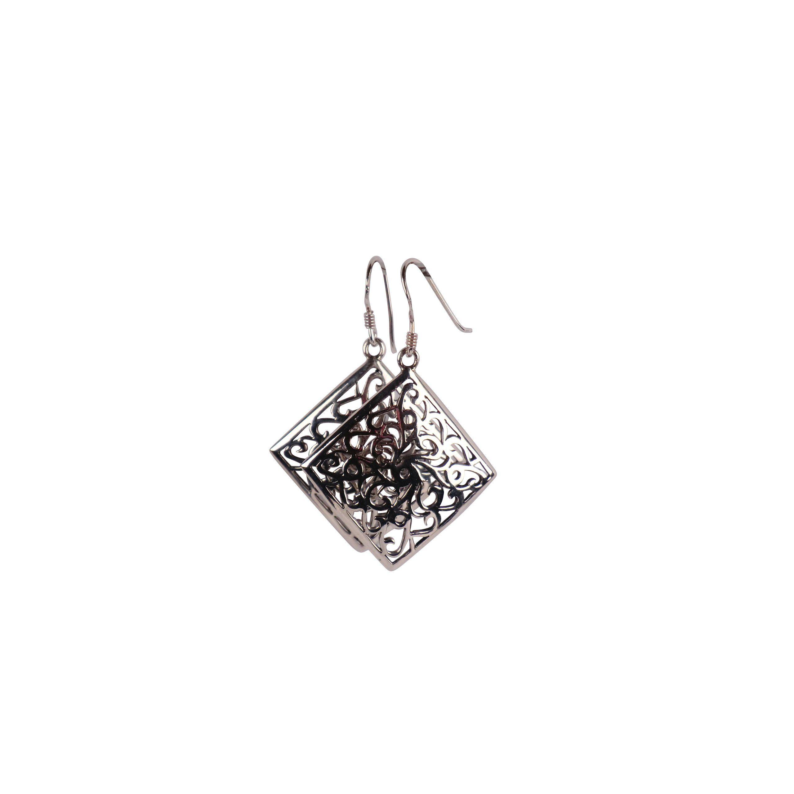 Silver Diamond Shaped Logo - Sterling Silver Diamond Shaped Earrings – Matico