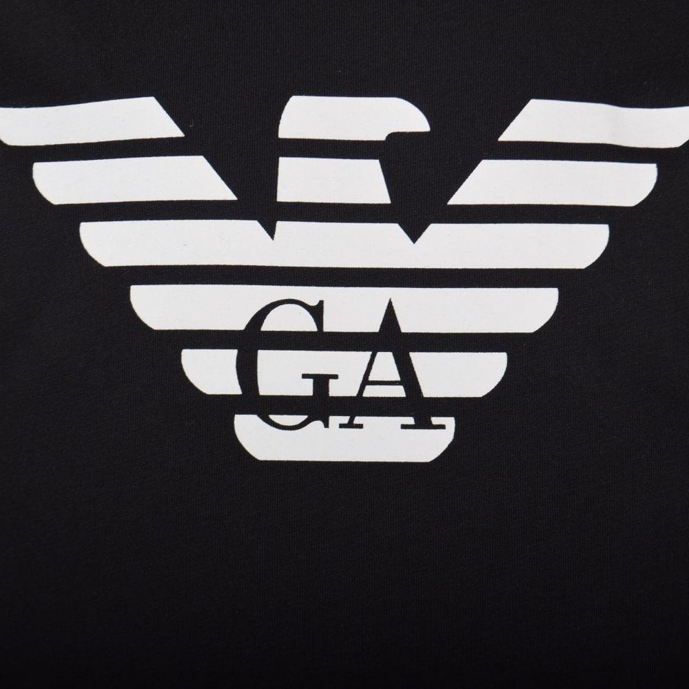 Black Eagle Logo - ARMANI JUNIOR Black Eagle Logo T-Shirt - Junior from Brother2Brother UK