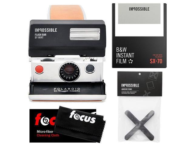 Original Newegg Logo - Impossible Polaroid SX-70 Original Camera w/Flash Bar & B&W Film ...