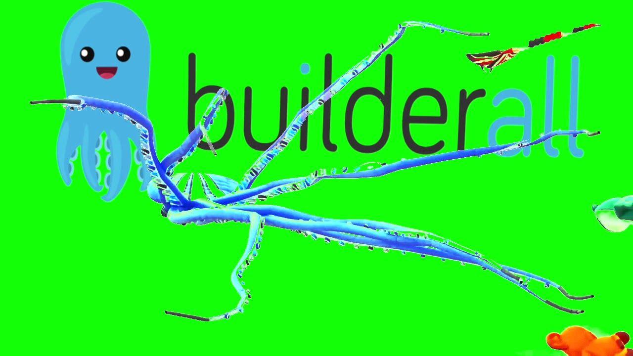 Builderall Logo - Builderall Rockstar - Flying Blue Octopus - Green Screen ...