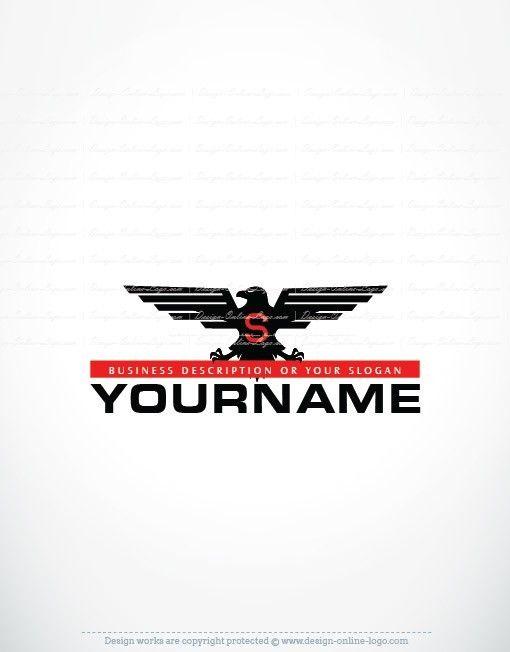 Black and Red Eagle Logo - Exclusive Design: Black Eagle Logo + Compatible FREE Business Card