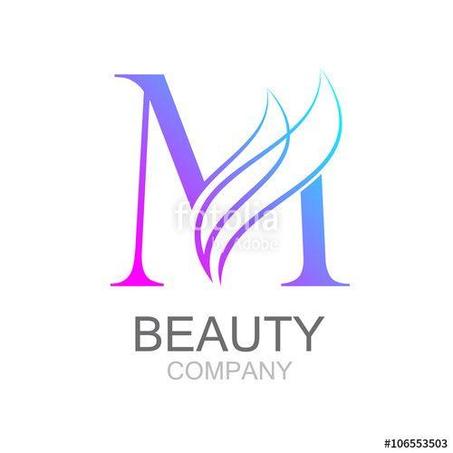 Beauty and Cosmetic Company Logo - Abstract letter M logo design template with beauty industry and ...