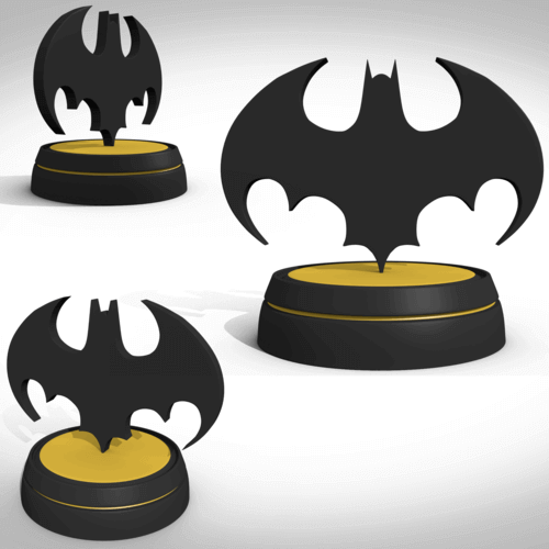 3D Bat Logo - 45 Batman 3D Logos And Symbols You Can 3D Print | All3DP