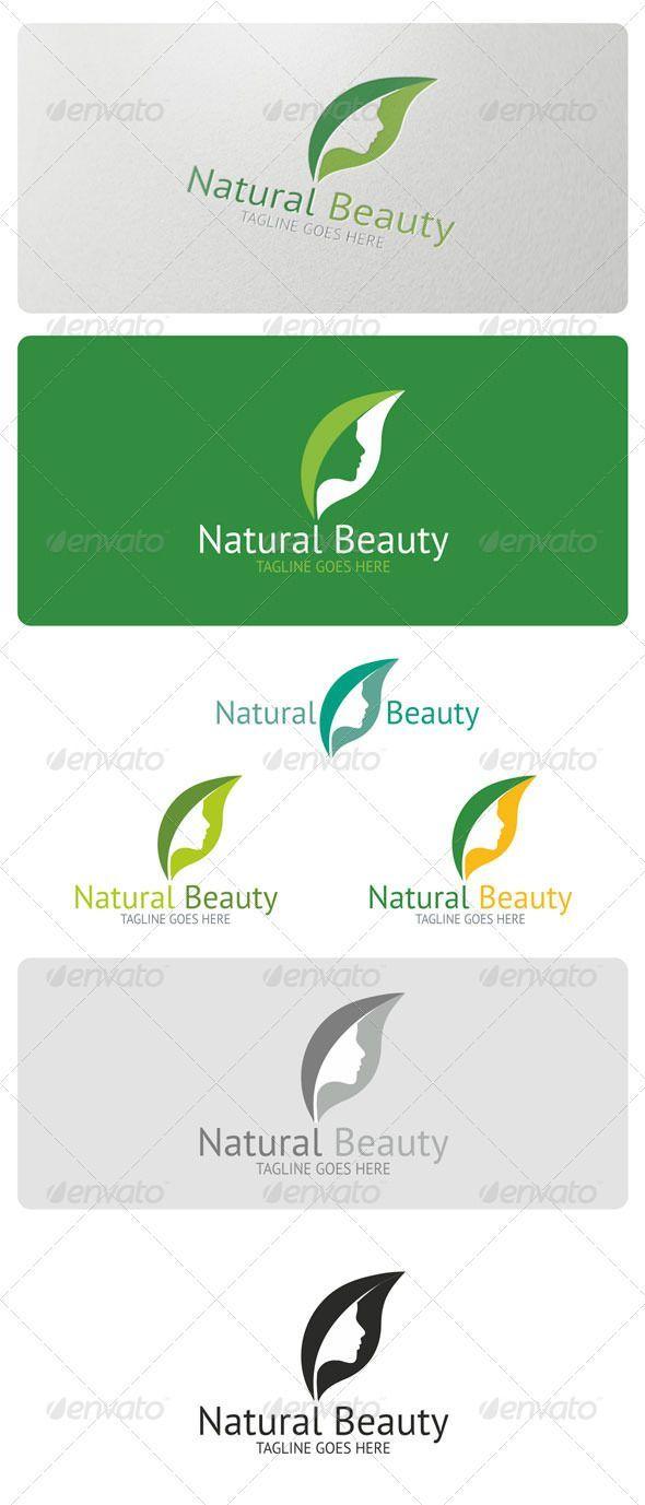 Beauty and Cosmetic Company Logo - Natural Beauty Logo Template #GraphicRiver Natural Beauty is a ...