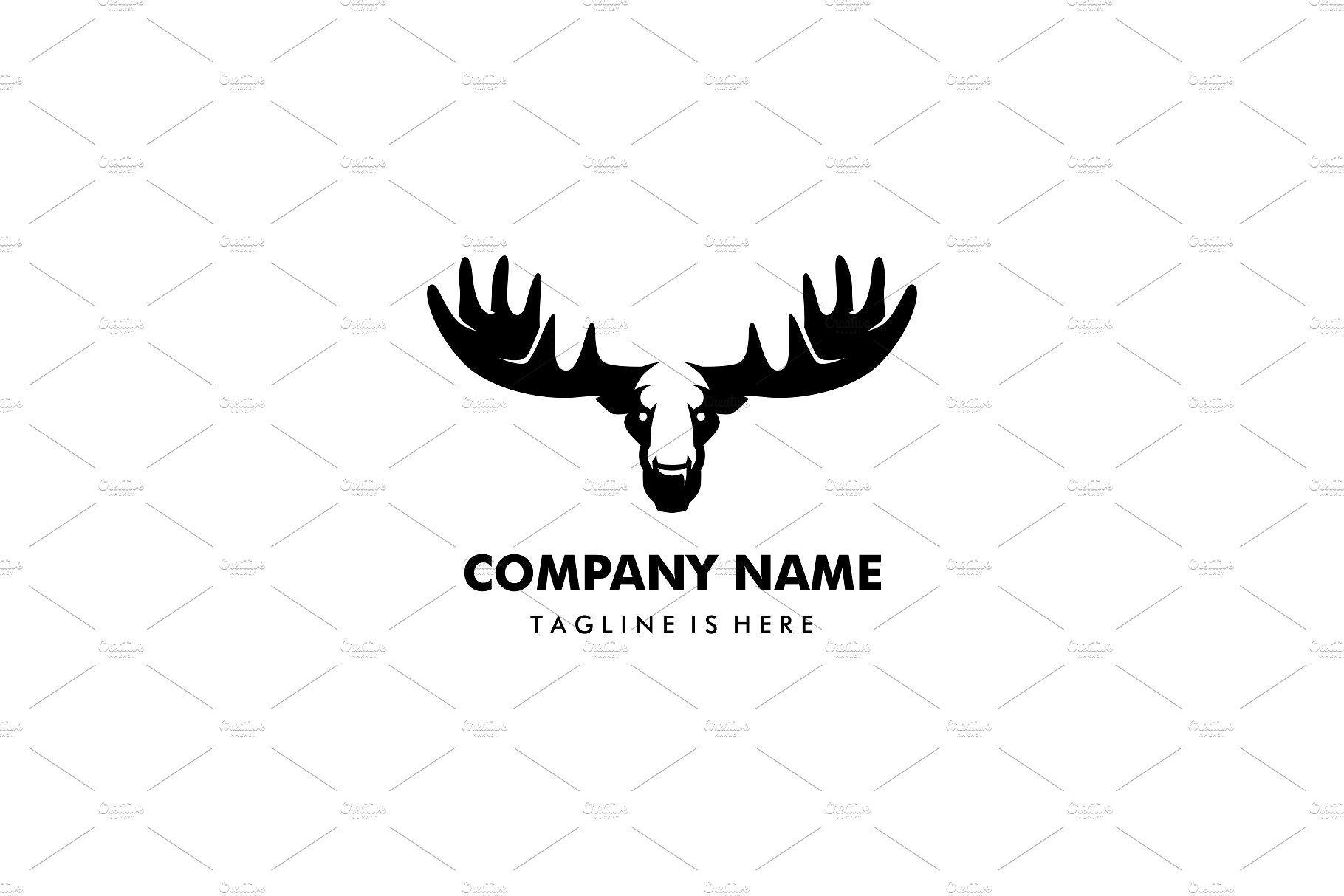 Moose Head Logo - moose head logo template vector icon Logo Templates Creative Market