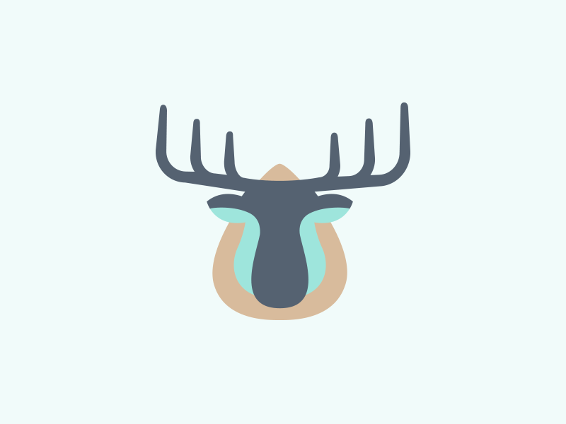 Moose Head Logo - Moose Head by Matthew R. Miller | Dribbble | Dribbble