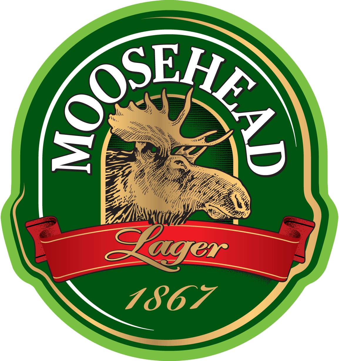 Moose Head Logo - Moosehead Lager Logo