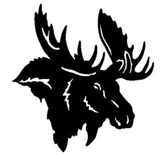 Moose Head Logo - Coyote Enterprises | Metal Moose Head Wall Trophy/Art