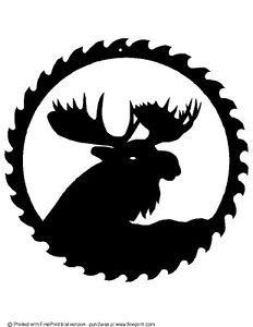 Moose Head Logo - MOOSE HEAD SAW BLADE ART STEEL YOUR CHOICE OF POWDER COAT FINISH ...