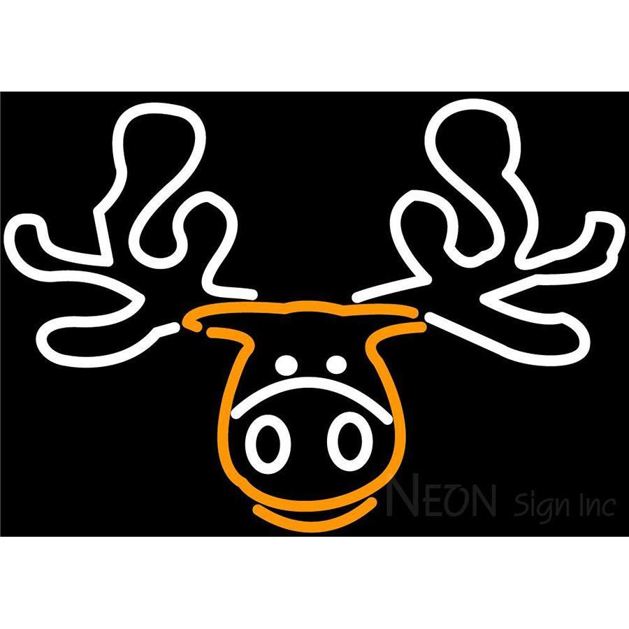 Moose Head Logo - Moose Head Logo Neon Beer Sign