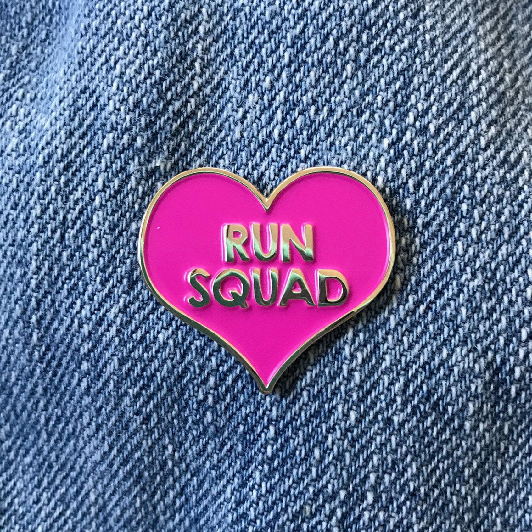 Pink Squad Logo - Run Squad Pin