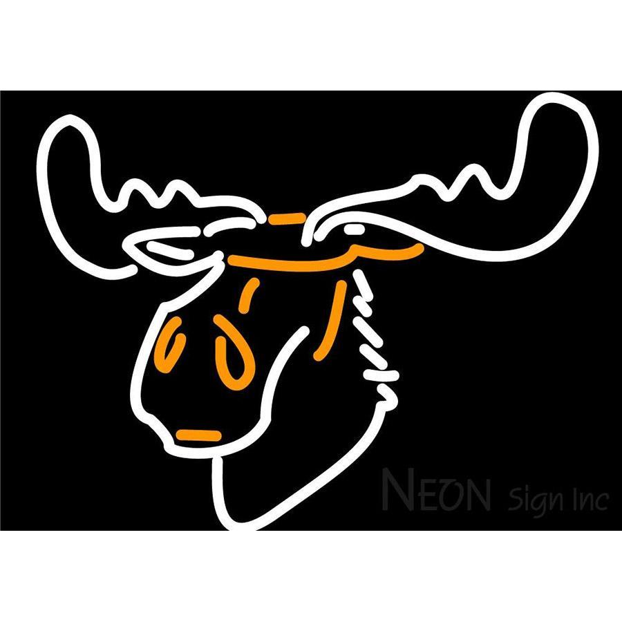 Moose Head Logo - Moose Head Logo Neon Sign – Neon Sign Inc