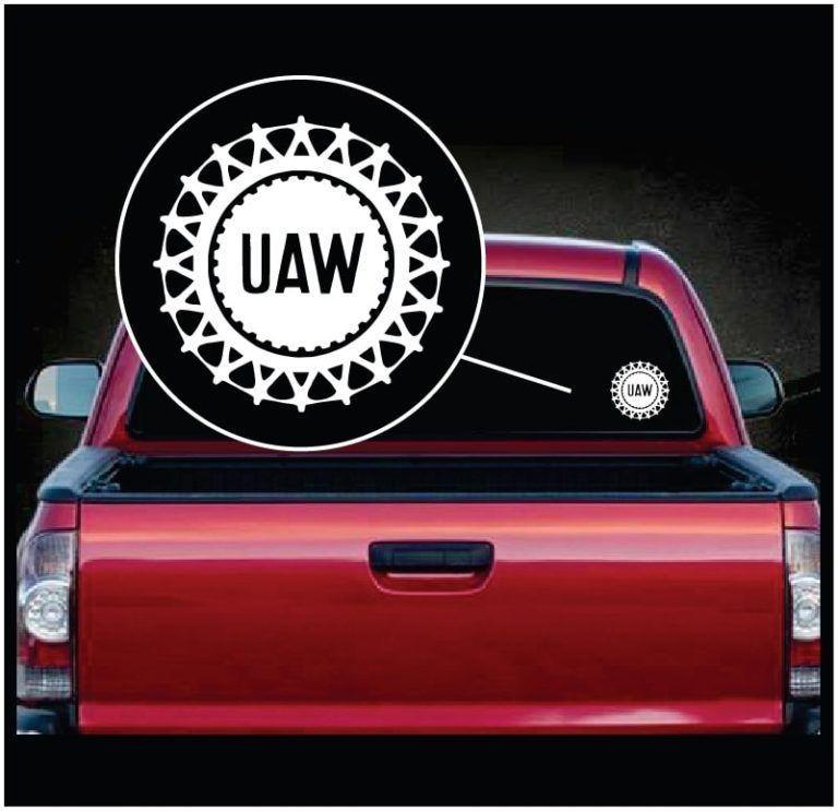 United Auto Workers Logo - United Auto Workers UAW Logo Window Decal Sticker – Custom Sticker Shop