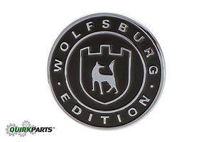 VW Wolfsburg Logo - OEM NEW VW Volkswagen WOLFSBURG EDITION Badge Emblem Passat Golf ...