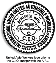 United Auto Workers Logo - Congress of Industrial Organizations