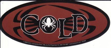 Cold Spider Logo - Cold - Spider Logo Sticker | Bands I Like From FL | Pinterest | Cold ...