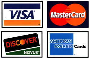 Visa MasterCard Discover Credit Card Logo - Fund your startup with credit card