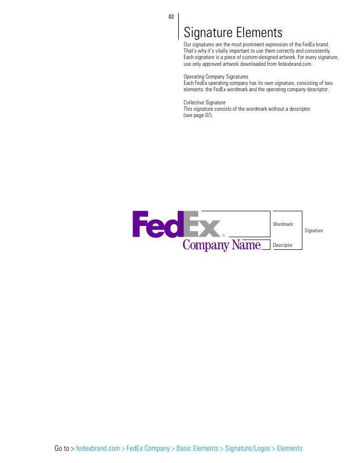 FedEx Company Logo - FedEx Brand Identity Quick Reference Guide