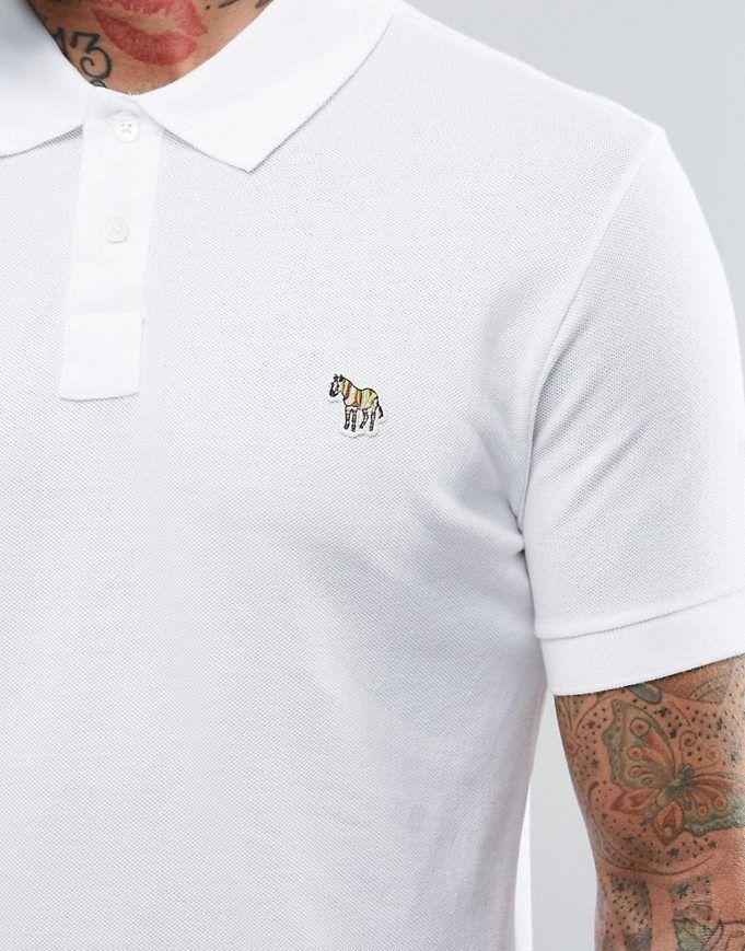 Zebra Clothing Logo - Ebay Paul Smith Polo Shirt With Zebra Logo In Slim Fit - White PS by ...