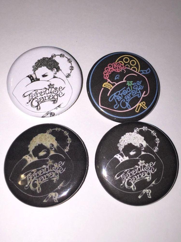 Paradise Garage Logo - Set of 4 1.25 Buttons The Paradise Garage Logo Larry Levan Mel