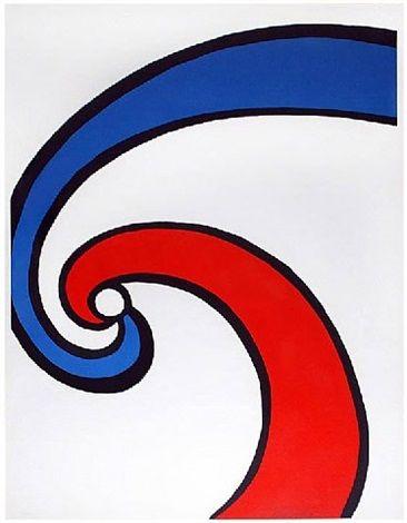 Red and Blue Swirl Logo - Red and Blue Swirl Wave by Alexander Calder on artnet