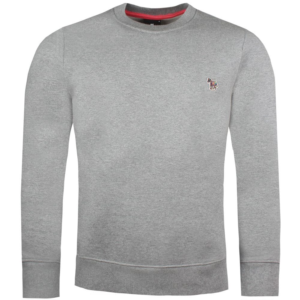 Zebra Clothing Logo - Paul Smith Grey Zebra Logo Sweater