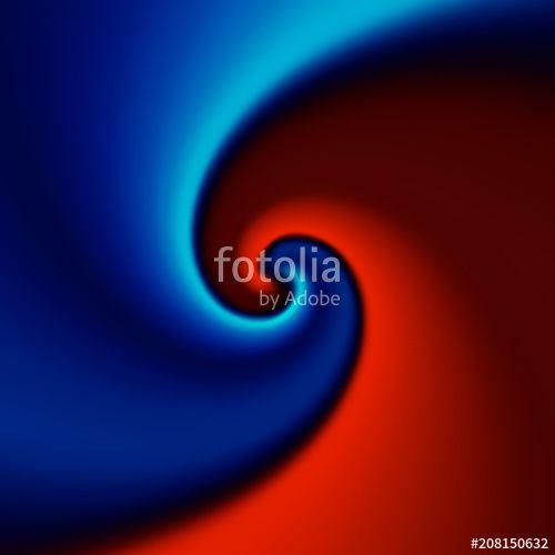 Red and Blue Swirl Logo - Red and blue swirl background. Abstract vector illustration