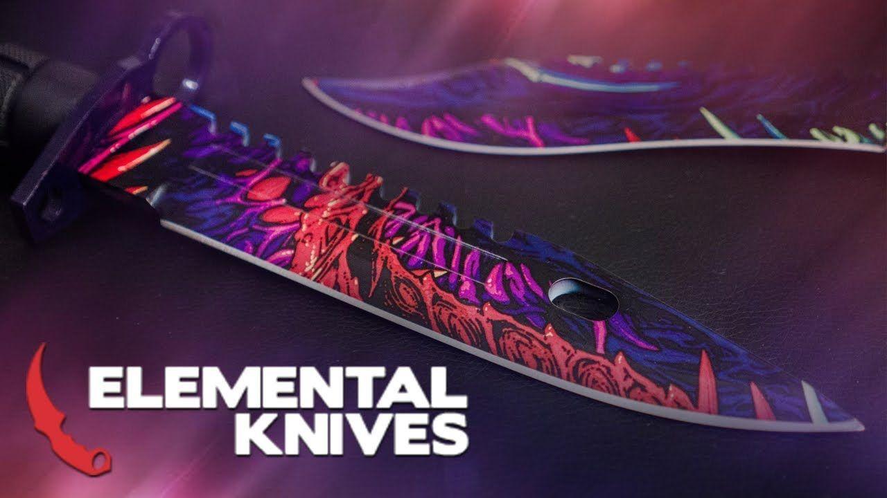 Hyperbeast CS GO Logo - The Elemental Knives Hyper Beast Collection | Real CS:GO Knives Case ...