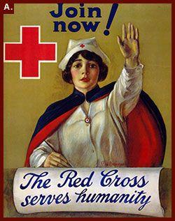 Women American Red Cross Logo - The LOC.GOV Wise Guide : Clara Barton, the 