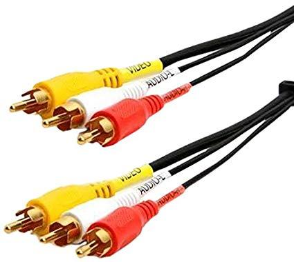 Red Yellow White Logo - Fosmon Male to Male RCA Cable, Red, Yellow, White: Amazon.co.uk ...