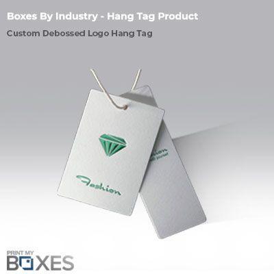 Debossed Logo - Custom Debossed Logo Hang Tags Wholesale - PrintMyBoxes